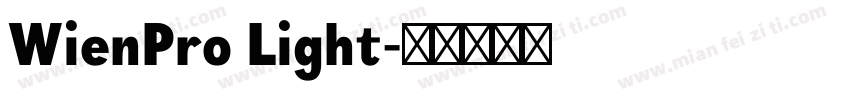 WienPro Light字体转换